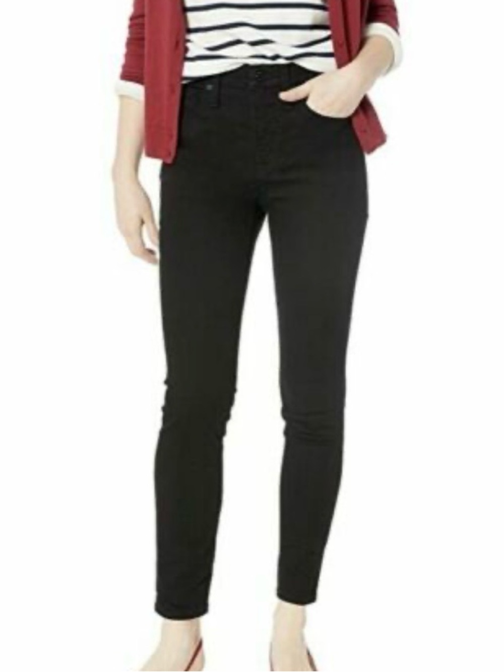 J Crew Re Imagined High Rise 10” Black Skinny 5 Pocket Women's Size 29 Jeans EUC